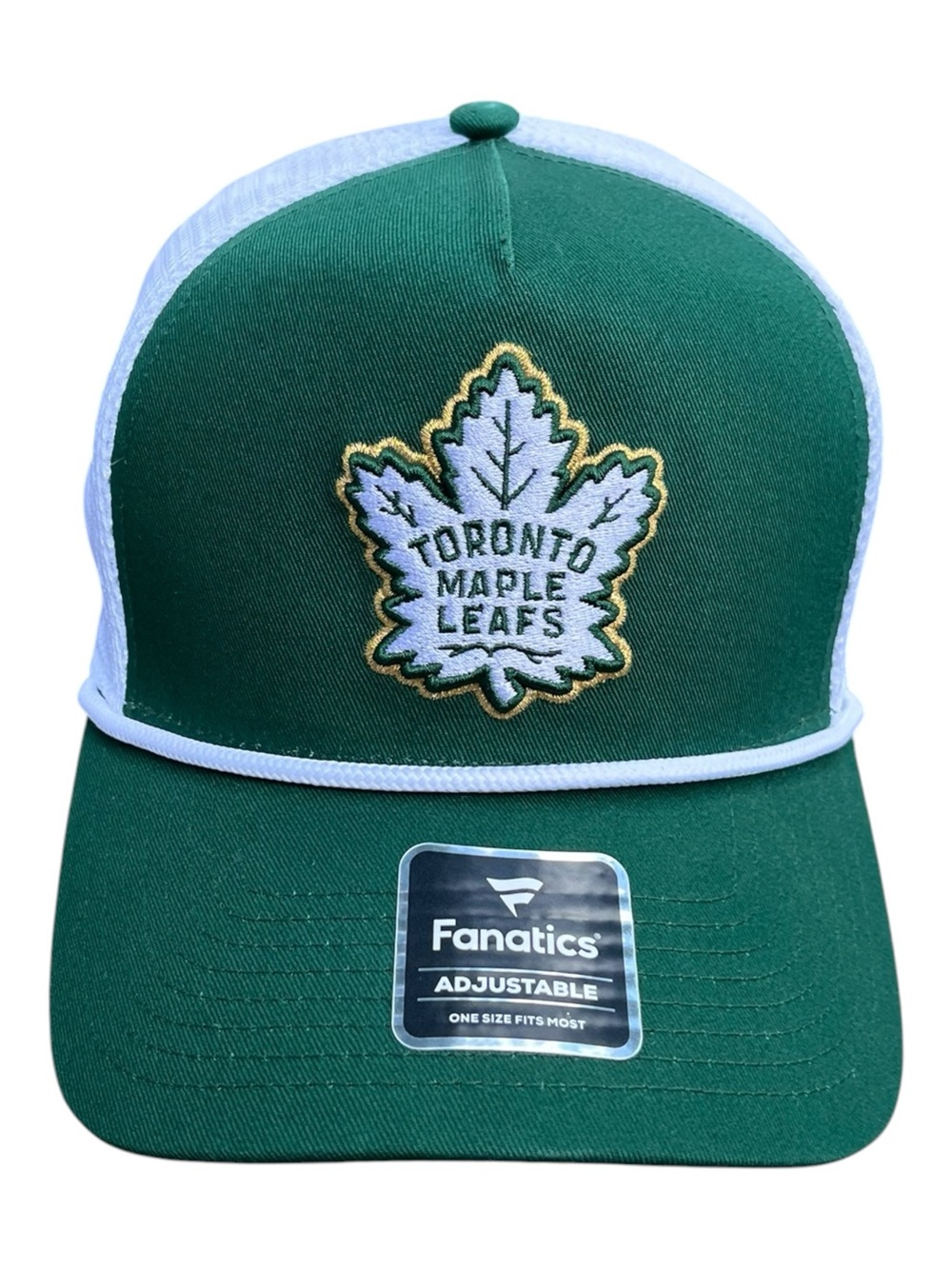 New Fanatics Toronto Maple Leafs Green Trucker Hat Snapback